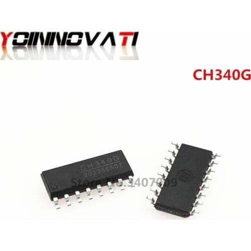 5PCS New CH340G IC R3 Board Free USB Cable Serial Chip SOP-16 CH340