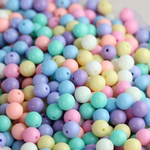 6mm8mm 10mm Mixed Colors Light color Spacer acrylic round Loose Spacer Beads For Diy Earrings necklaces bracelets Jewelry Making