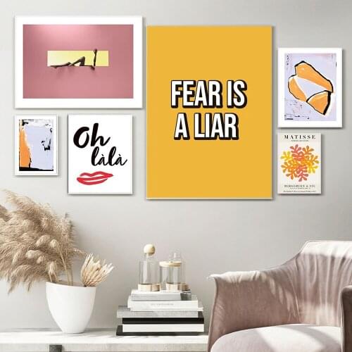 Abstract Color Matching Posters and Prints Matisse Letters Canvas Painting Wall Art Pictures For Living Room Modern Decoration