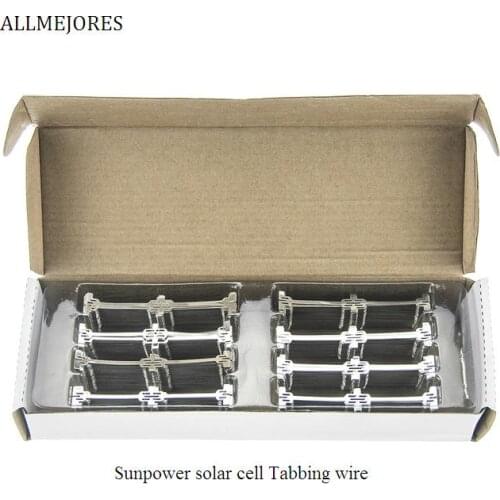 ALLMEJORES 50pcs solar cell Tabbing wire Dog Bone Tab wire C60 Solder strip DIY Solar panel Freeshipping