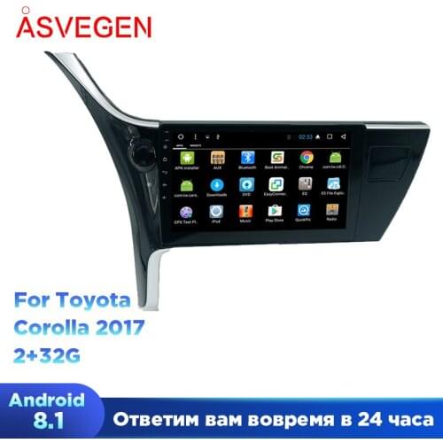 10.1'' Car Player For Toyota Corolla 2017 With Quad Core Car Radio Multimedia DVD Audio Player GPS Navigation Video Stereo