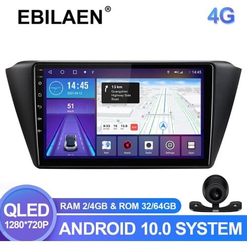 Car Radio Multimedia Player For Skoda Fabia 2015 2016 2017 2018 2019 Android 10.0 Autoradio GPS Navigation Camera WIFI RDS IPS
