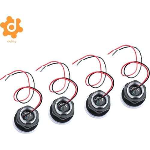 Baoblaze 4 Pieces Waterproof Marine Boat Yacht Blue LED Deck Step Stair Lights 12VDC