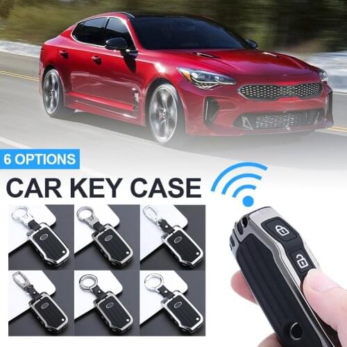 Car Remote Key Case Fob Cover Zinc Alloy Frame Silicone Lining for Kia Sportage Ceed Sorento Cerato Forte KX3 K5 2017-2020