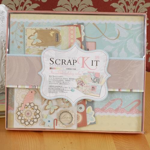 DIY Viscose Photo Sticker Album Children Vintage Scrapbook Photos Album Set For Pictures Kid Birthday Wedding Album Gift