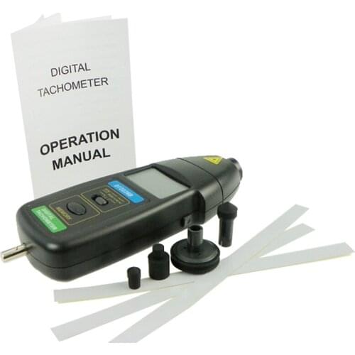 DT2236B 2in1 Digital Laser Photo Contact Tachometer 99,999 RPM