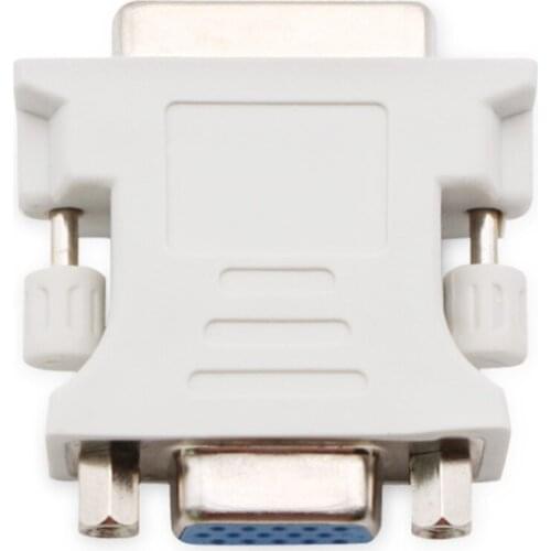 DVI-I 24+5 Pin DVI to VGA Male to Female Video Converter Adapter for PC laptop for Graphics Cards Computer 1080P HDTV Monitor