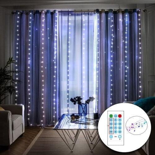 GAHADA LED Garland Curtains