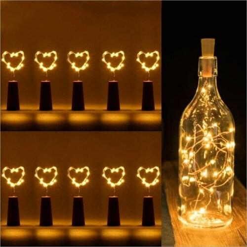 Garland Wine Bottle Lights LED Christmas Tree Decoration for Home 2021 Christmas Ornament Navidad Xmas Gift Happy New Year 2020