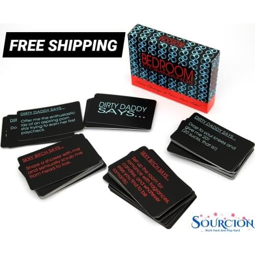 SWT Hot-sale Sex Game Bed Room Bedroom Commands Adult Card Game Risque Fun 108 Cards Hen Party Valentines Day Adult Toys