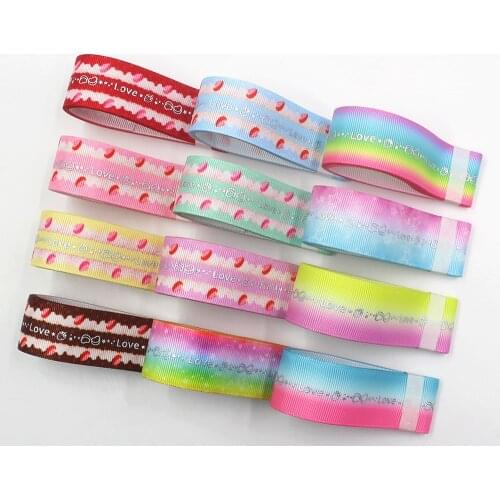 1‘’ 25mm 10yds cartoon hot Silver Thermal transfer Printed grosgrain Ribbons,bow cap accessories decorations,I-191121-2521