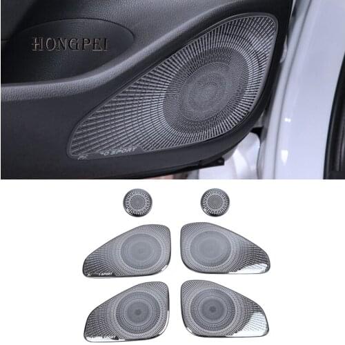 Car Door Speaker Audio Ring Cover Trim Car styling For Mitsubishi pajeor sport 2016-2020 loudspeaker Covers Interior Parts