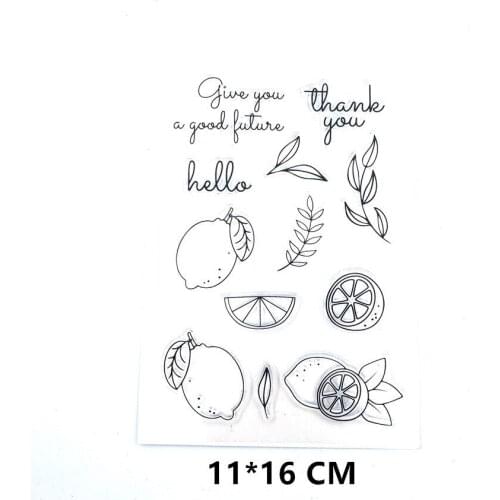 2021 New Lemon Clear Stamps DIY Scrapbooking Craft Supplies Rubber Silicon Seals Card Photo Album Hobby ink pad Stamping