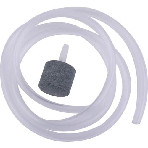 New Aquarium Air Pump Accessories Air Stone Bubbler + 4mm Soft Tube Hose Set Add Air