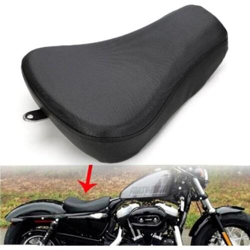 Motorcycle Driver Front Leather Pillow solo Seat Cushion For Harley Sportster Forty Eight XL1200 883 72 48 New