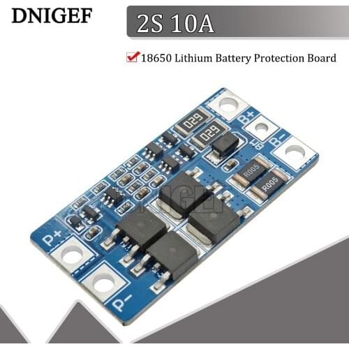 18650 2S 10A 7.4V 18650 Lithium Battery Protection Board 8.4V Balanced Function/Good Overcharged Protection