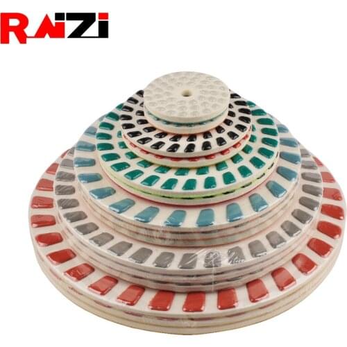 Raizi Diamond Concrete Floor Polishing Pads For Floor Grinding Machine Concrete Grinder