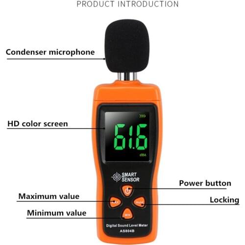 Noise Meter Detector Decibel Meter Noise Tester High Precision Sound Instrument Sound Level Meter Household Profession