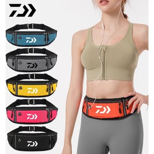 Daiwa Fitness Sports Waist Bag Running Mobile Phone Bag for Men and Women Outdoor Water Repellent Invisible New Mini Waist Bag