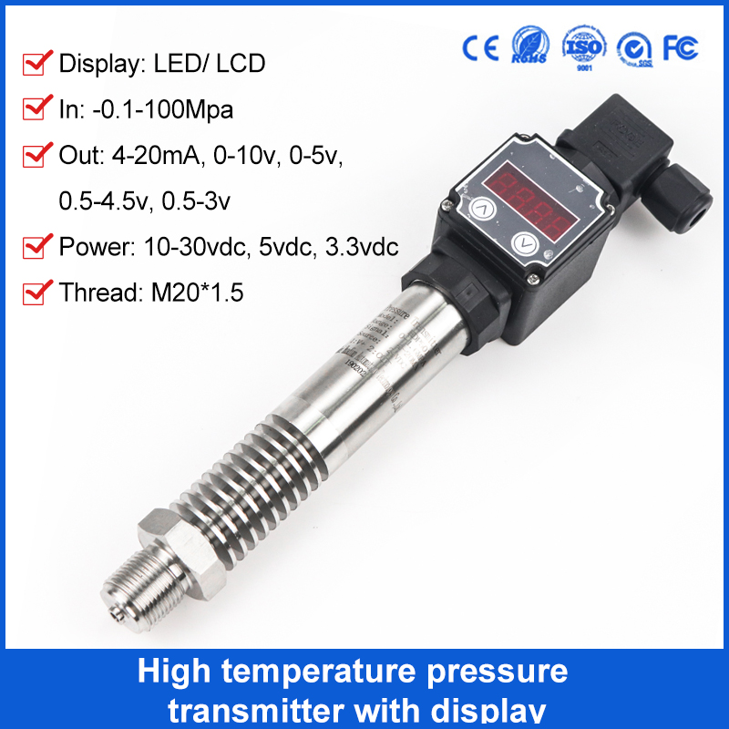High temperature pressure transmitter psi price of pressure sensor for steam