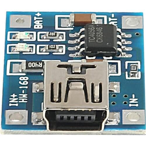 50pcs TP4506 Lithium Battery Charger Module MINI USB 5V 1A TP4056 Charging Board With Protection Dual Functions 1A TC4056