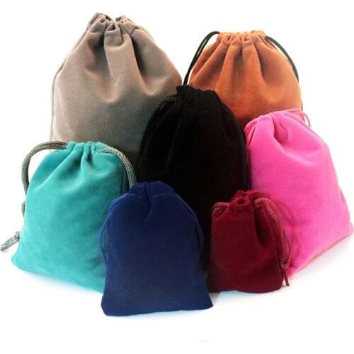 100PCS Velvet Gift Bags Wedding & Christmas small gift bag