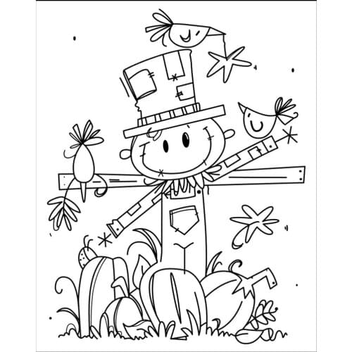10x8 scarecrow New Transparent Clear Rubber Stamp Sheet Cling Scrapbooking Photo Album PaperCard DIY Craft