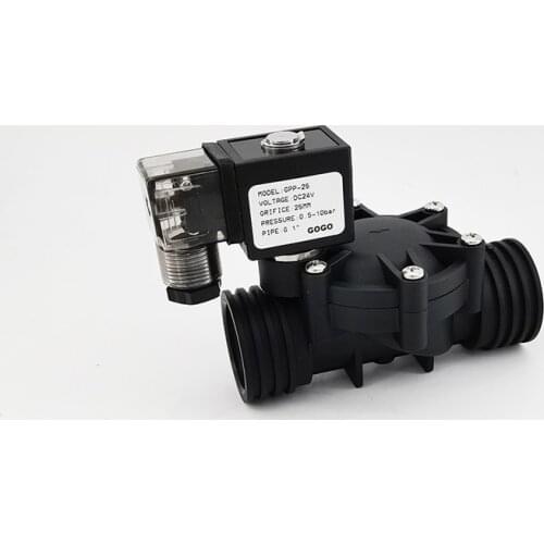 2/2 way G1 inch orifice 25mm GPP-25 Normally closed plastic irrigation pilot type solenoid water valve