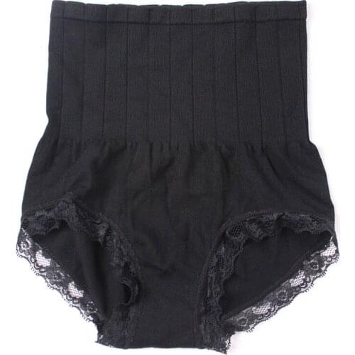 2020 Modal Slim Panty Shaper Elastic High-rise Lace Trim Butt Lifter Sexy Underwear High Waist Lingerie Body Shaper Panty