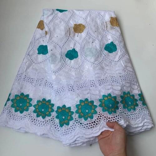 African Bazin Riche Fabric With Brode 2020 Latest Fashion Cotton Dry Embroidery Basin lace Fabric Guinea Brocade Fabrics 5Yards