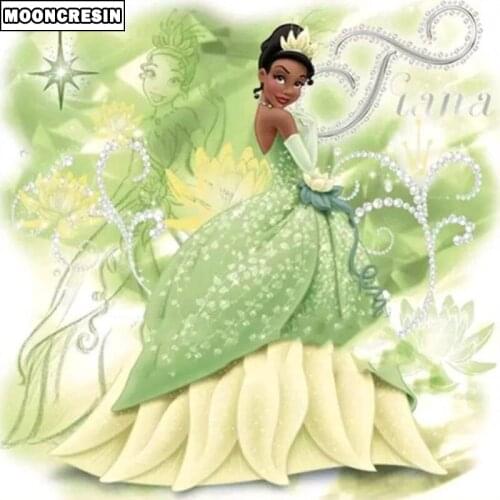 Diy Diamond Embroidery Full Square Home Decoration Princess Green Dress Girl Diamond Painting By Numbers Crystal Mosaic Picture