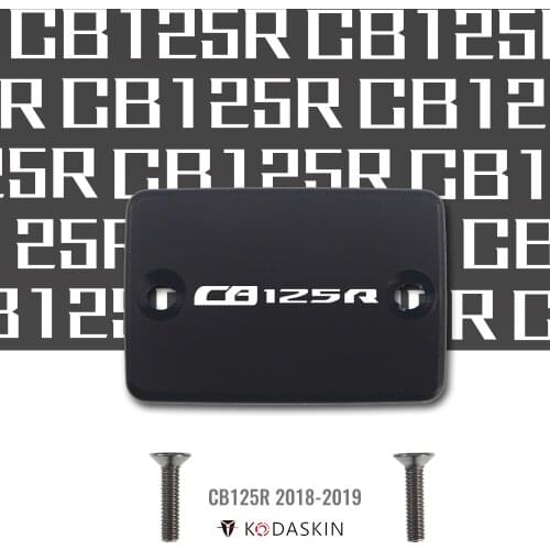 KODASKIN MOTO CNC Aluminum Brake Fluid Reservoir Tank Cap Front Brake Cap for Honda CB125R 2018 2019