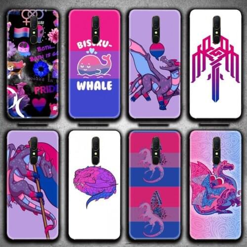 Bisexual Bi Pride Dragon LGBT Phone Case For Oppo A5 A9 2020 Reno2 z Renoace 3pro A73S A71 F11