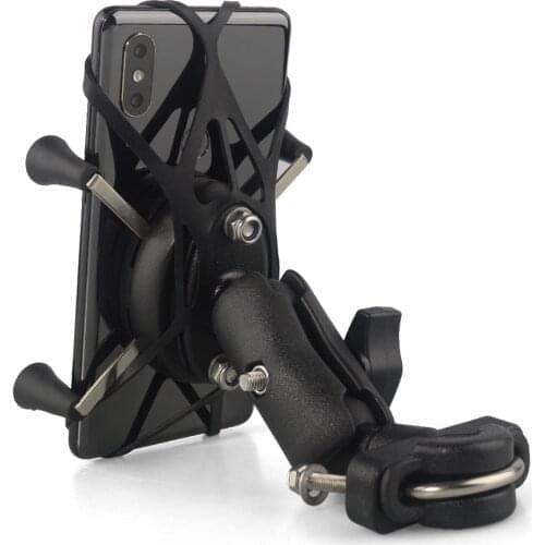 Motorcycle Phone holder support Handlebar Mount Rail for CellPhone Smartphone Holder for iPhone 7 7+ 6s for 3.5-6 inch phone