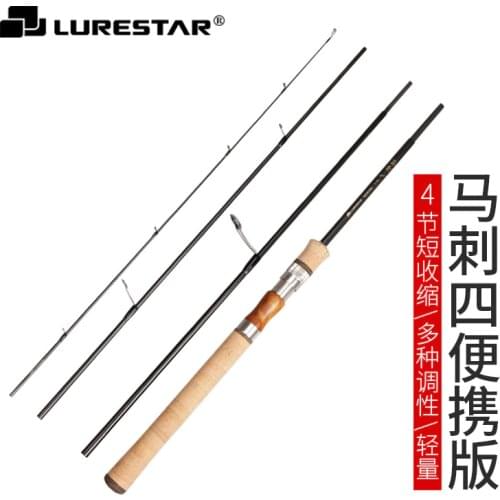 Travel Fishing Rod 2.0m Fuji Accessories L ML M F Multi-Sections 52-58cm Line 2-12LB Lure 1.5-25g Carbon Spinning Casting