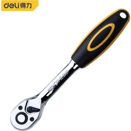 Deli Ratchet Wrench 45 Teeth Extending Telescopic Ratchet Socket Wrench Tool Plate Ratchet Handle Wrench spanner Hand Tools