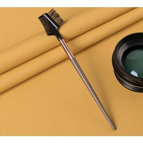 Makeup tools single Eyelash brush plastic handle aluminum tube man-made fiber