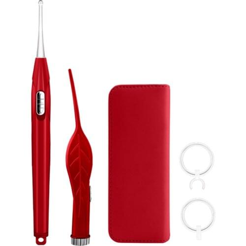 Ear Wax Removal Tools with Light & Magnifying Glass Visual Earpick Cleaning Kit for Kids & Adults Ear Spoon Set for Ear Care