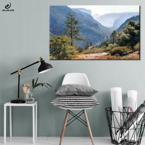 JHLJIAJUN Natural Landscape Canvas Painting Forest Canyon Nordic HD Wall Art Print And Poster Bedroom Dining Living Home Decor
