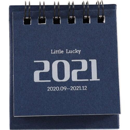 2020.08-2021.12 Calendar Yearly Agenda Organizer Office Home Use Dual Daily Schedule Desk Type Stand Portable Table Planner