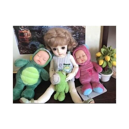 15cm 25cm Plush Toys Soft Cute Reborn Simulation Dolls Lovely Sleeping Plush Doll Lifelike Alive Rabbit blyth doll accessories