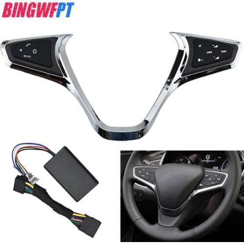 For Chevy For Chevrolet Cruze 2015-2018 Multifunction Steering Wheel Button Bluetooth Audio volume Control