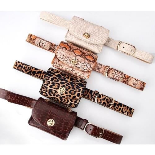 2020 Fashion Belt Bags Vintage Waist Belt Bags Phone Pocket PU Leather Waist Pouch Vintage Lady Fanny Pack for Wholesale