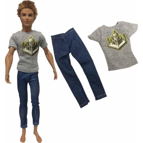 NK Fashion Prince Ken Casual Wear Doll Handmade Jacket Pants Outfits Trousers Clothes For Ken Dolls Accessories Baby Toys DZ