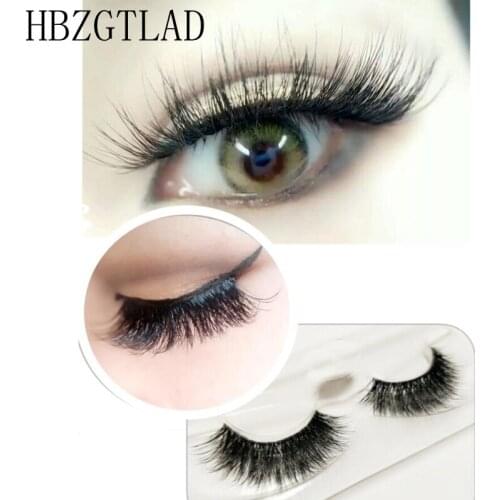NEW 1pair Lashes 3D Mink Strip Lash Reusable False Eyelashes Crisscross Dramatic Lashes Lightweight Invisible Band Eye Lashes
