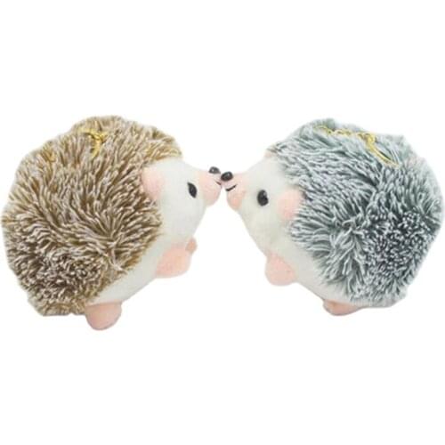 Wholesale 20pcs/lot 10cm cute animal Hedgehog plush toys Keychain party gifts