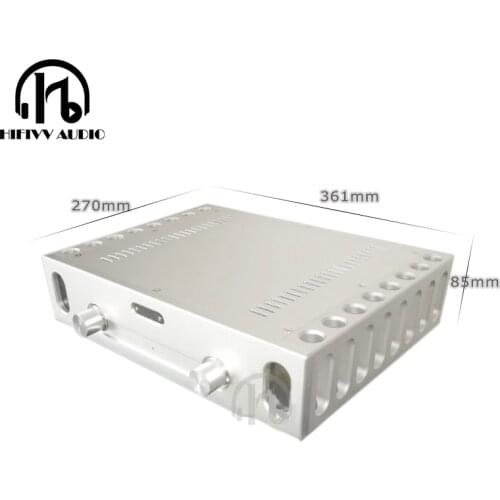 Aluminum Chassis BZ3608B C5200 a1943 933 ksa50 Amplifier case big Box class A amplifier alumium chassis size 361*85*270mm