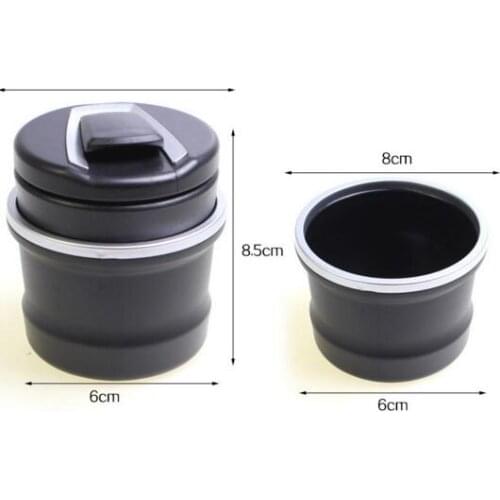 Hot Portable LED Light Car Ashtray Universal Cigarette Cylinder Holder Car Styling Mini