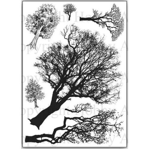 Tree Transparent Clear Silicone Stamp Seal for DIY scrapbooking photo album Decorative clear stamps A1027