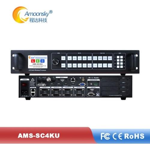 SC4KU compare to vdwall lvp609 controller work with nova msd300 card for indoor p2 led matrix module led 4k video processor